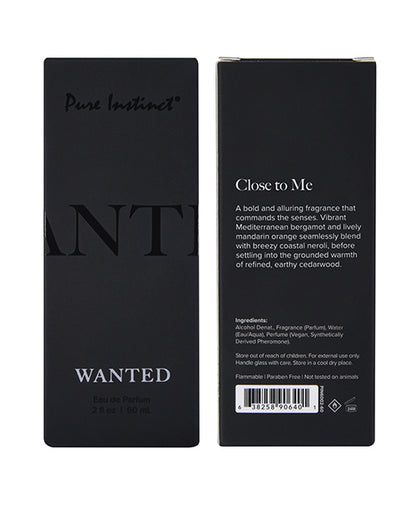 Pure Instinct Mens Collection Pheromone Perfume - 2 oz Wanted