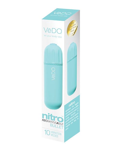 VeDO Nitro Rechargeable Bullet Vibe - Turquoise by VeDO