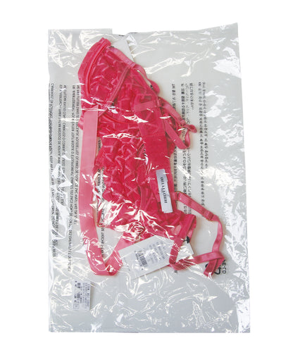 Aubrielle Diamond Mesh Underwire Teddy - Pink LG