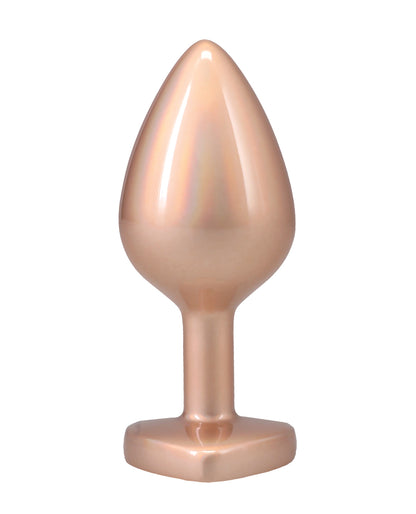 Booty Bling Jeweled Metal Plug - Medium Gold