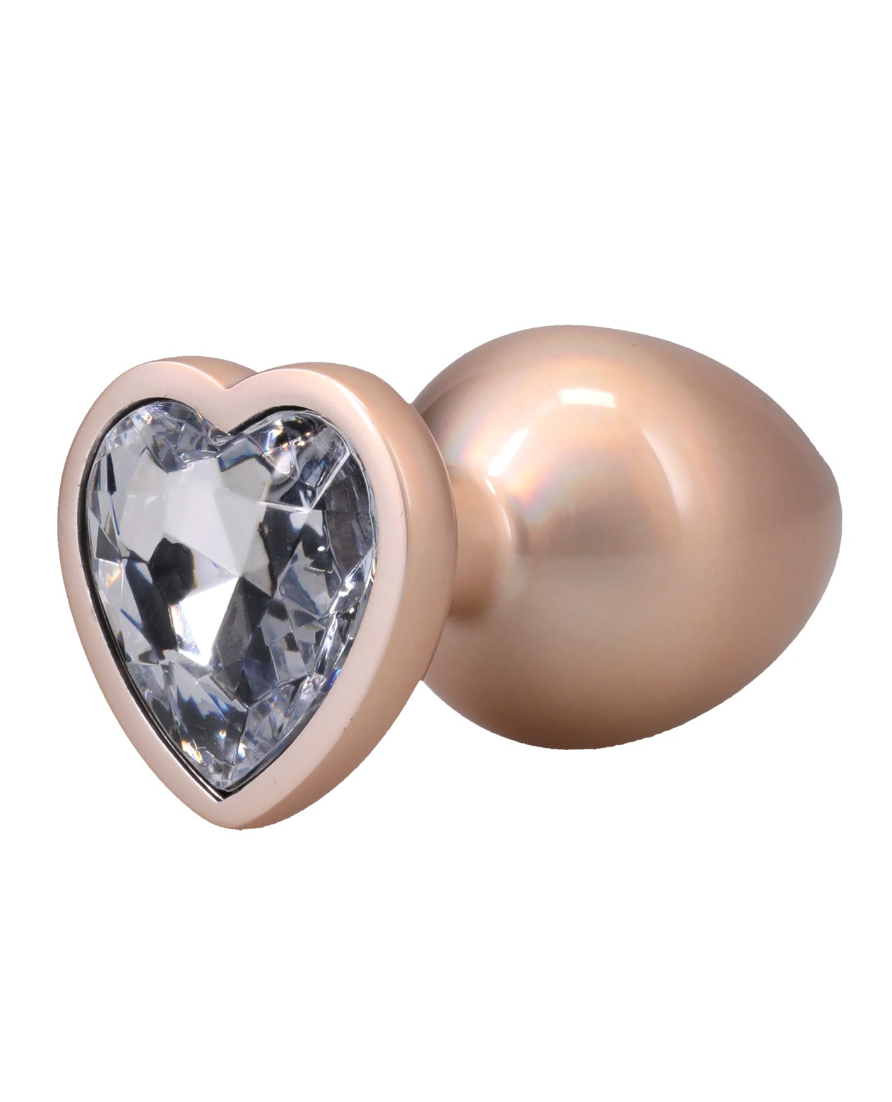 Booty Bling Jeweled Metal Plug - Large Gold