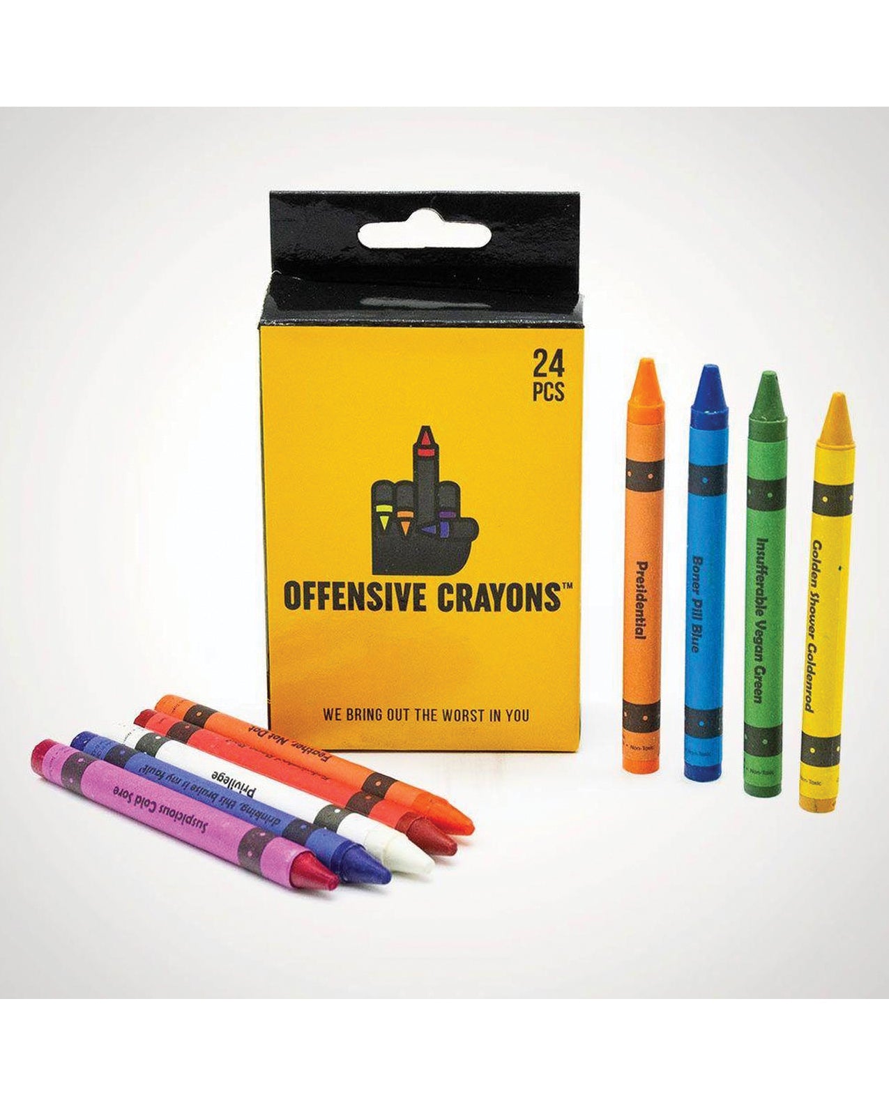 Wood Rocket Offensive Crayons