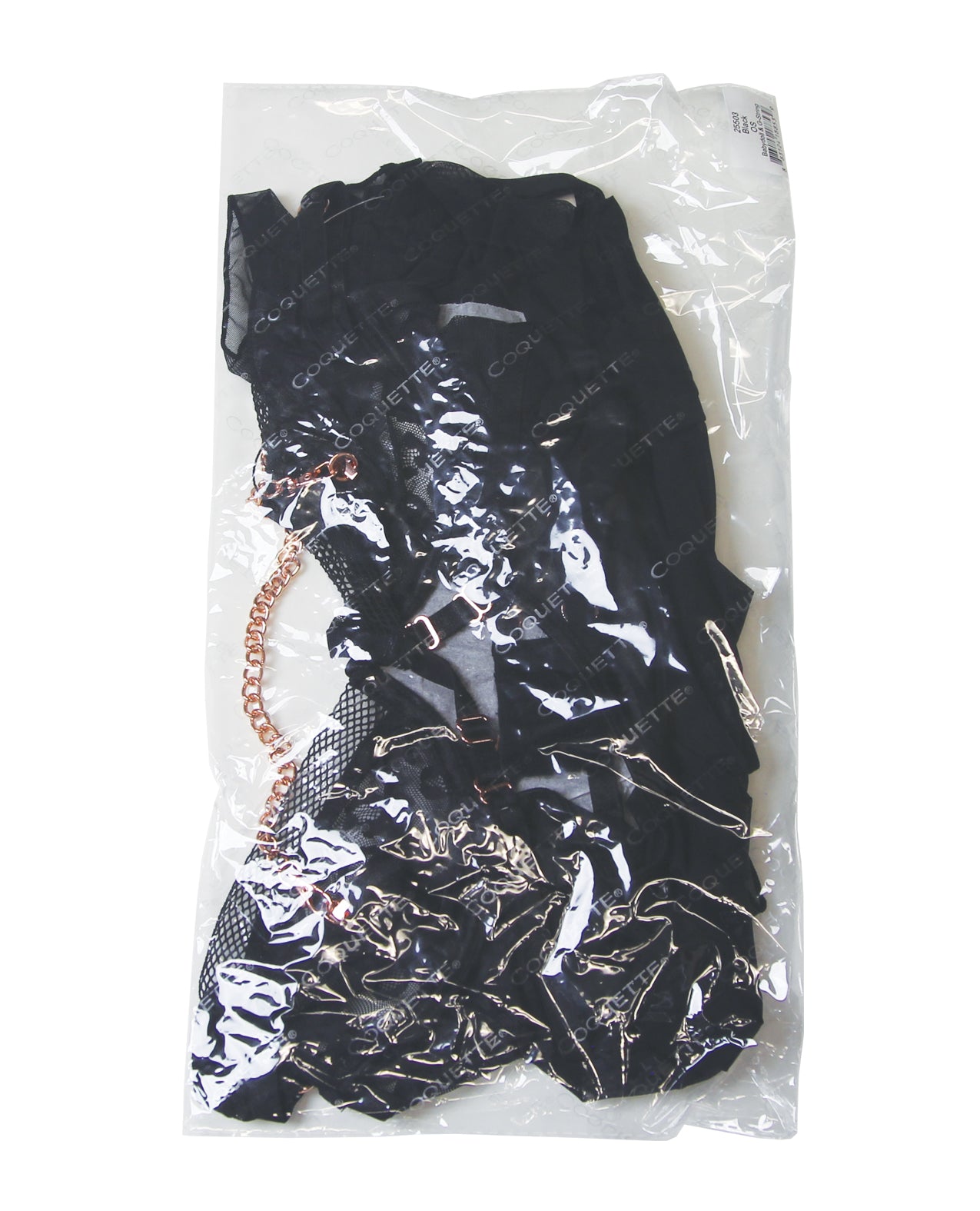 Pleasure Collection Feline Fatale Babydoll & G-String 2 pc Set - Black QN