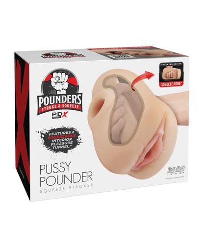 PDX Plus Pussy Pounder Squeeze Stroker - Light