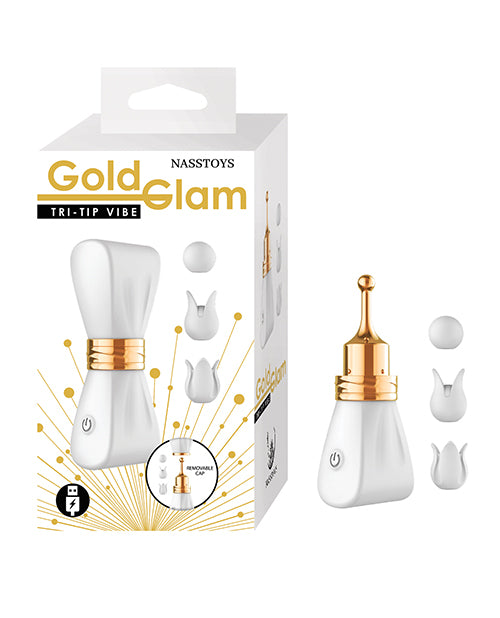 Gold Glam Tri-Tip Vibe - White by Nasstoys