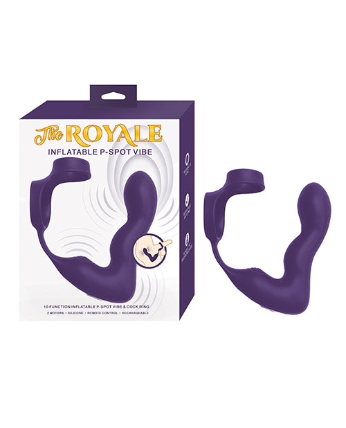 The Royale Inflatable P-Spot Vibe - Purple by Nasstoys