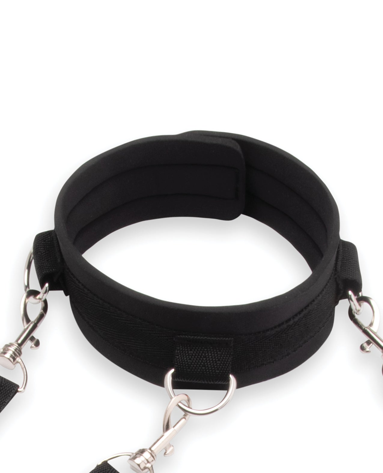 Lux Fetish Collar & Leash Set w/Removeable Cuffs