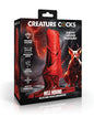 Creature Cocks Hellhound Silicone Penis Enhancer - Red/Black
