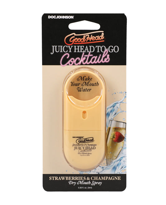 GoodHead Juicy Head Cocktails Dry Mouth Spray To-Go - Strawberries & Champagne by GoodHead
