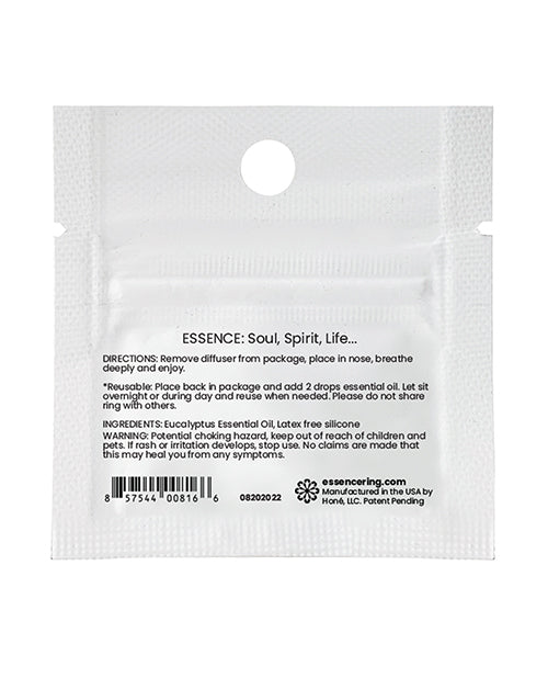 Essence Ring Single Sachet - Eucalyptus by Eldorado Trading Company
