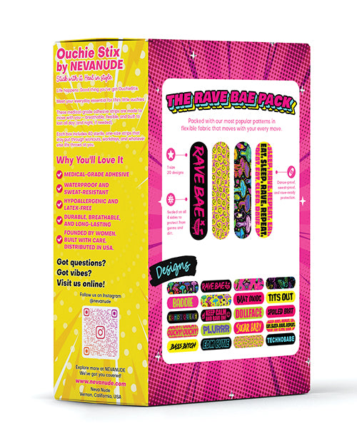 Neva Nude Plur Vibes Ouchie Stix Bandages Pack of 40