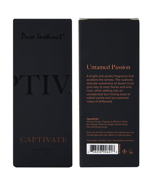 Pure Instinct Mens Collection Pheromone Perfume - 2 oz Captivate