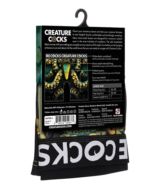 Creature Cocks - Creature Wear Monstropus Tentacled Monster Boxer Shorts - LG