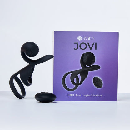 Snail Vibe SVibe Jovi Couples Ring Black by Amoreo Europe SL