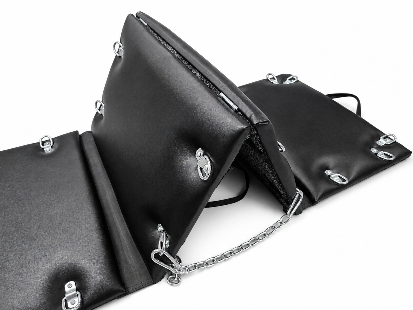Get Fk'd- Genuine Leather Fetish BDSM Folding Dungeon Mat for Restraint by Lisa's Custom Leathercraft & Repair