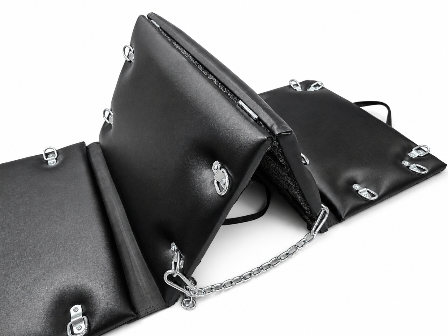 Get Fk'd- Genuine Leather Fetish BDSM Folding Dungeon Mat for Restraint by Lisa's Custom Leathercraft & Repair