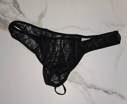 CandyMan Geometric Mesh Briefs - Black by CandyMan