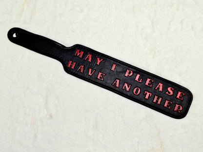 Lisa's Custom Leather Paddle