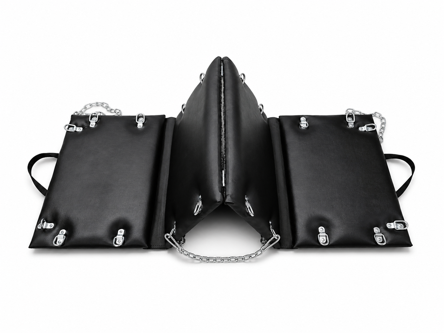 Get Fk'd- Genuine Leather Fetish BDSM Folding Dungeon Mat for Restraint by Lisa's Custom Leathercraft & Repair