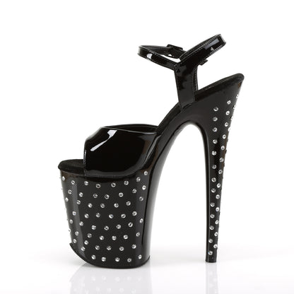 Pleaser- Stardust 8" Rhinestone Studded Ankle Strap Platform Sandal