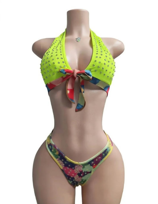 Hot Nights- Undo Me Rhinestone 2pc Set by Hot Nights