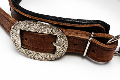 Lisa's Custom Leather - Western Collar, Cuffs, & Leash Set