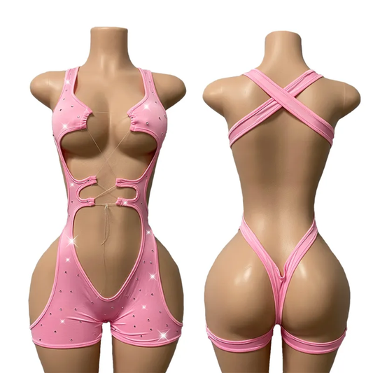 Hot Nights- Hard To Handle 1pc Bodysuit by Hot Nights