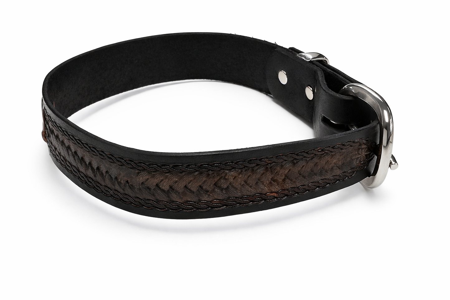 Lisa's Custom Leather - Braided Collar