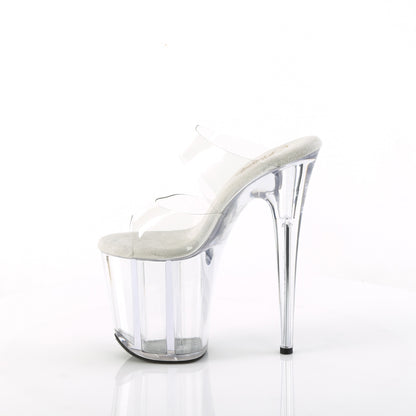 Pleaser-  8" Heel Two Band Platform Slide