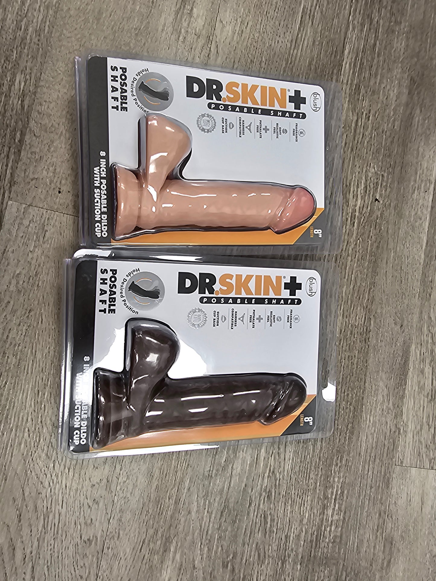 Dr Skin+ 8" Posable Dildo w Suction Cup by Blush Novelties