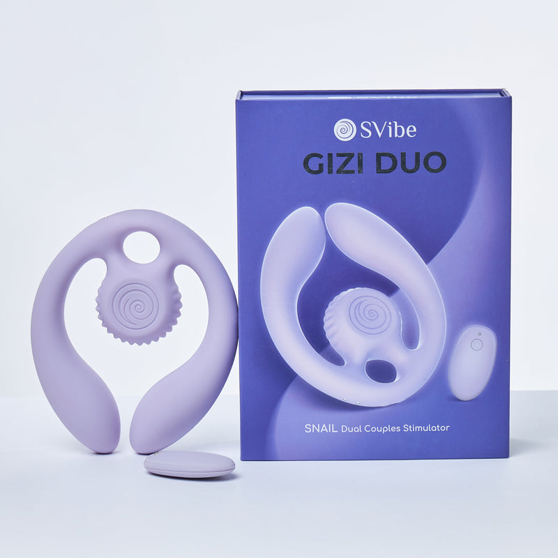 SVibe Snail GIZI Duo Couples Stimulator Burgundy by Amoreo Europe SL