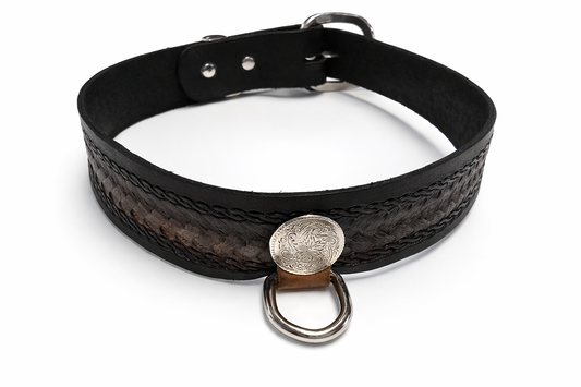 Lisa's Custom Leather - Braided Collar