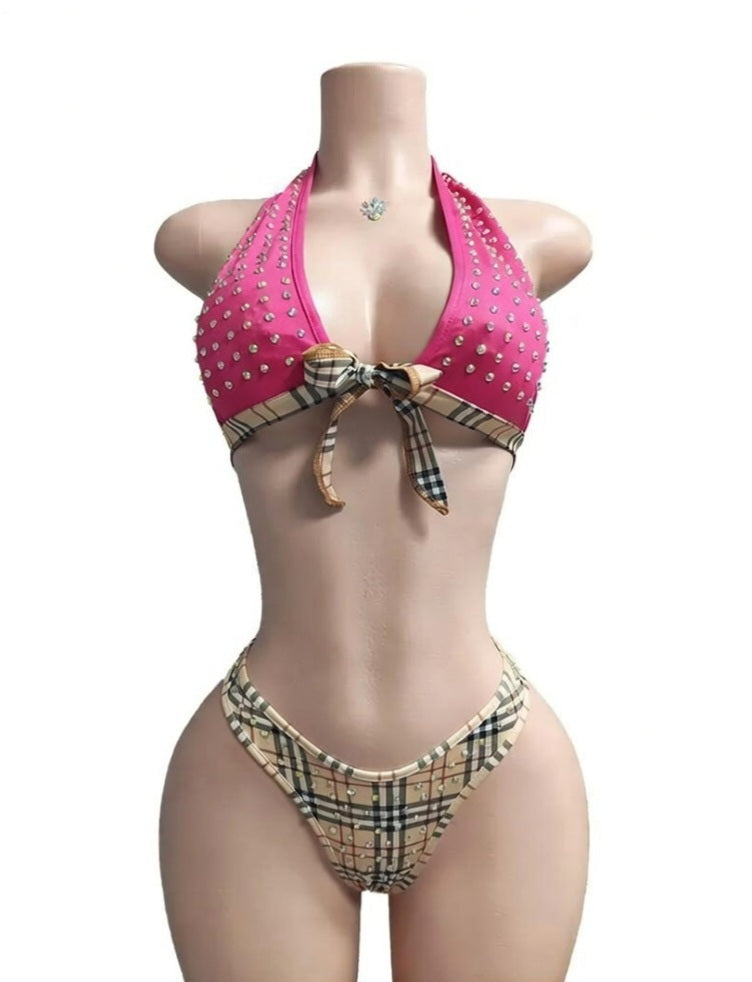 Hot Nights-  Undo Me Rhinestone 2pc Set