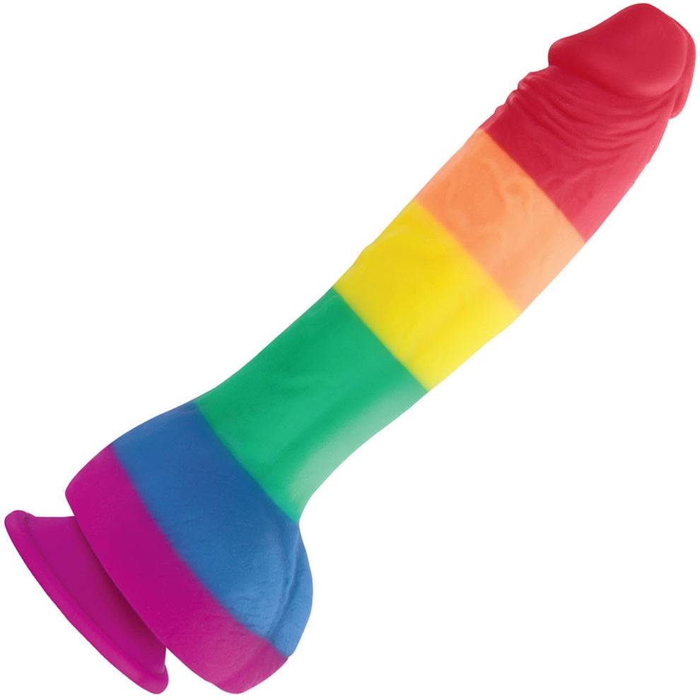 Colours Pride Edition 8" Dong w/Suction Cup by Ns Novelties INC