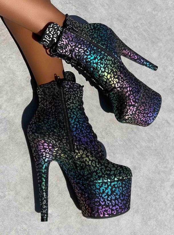 Moonlight Leopard Ankle Boot - 7INCH