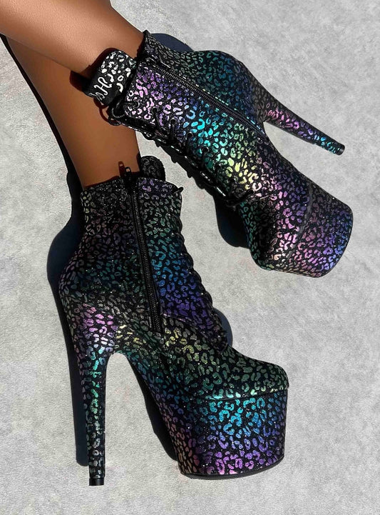 Moonlight Leopard Ankle Boot - 7INCH