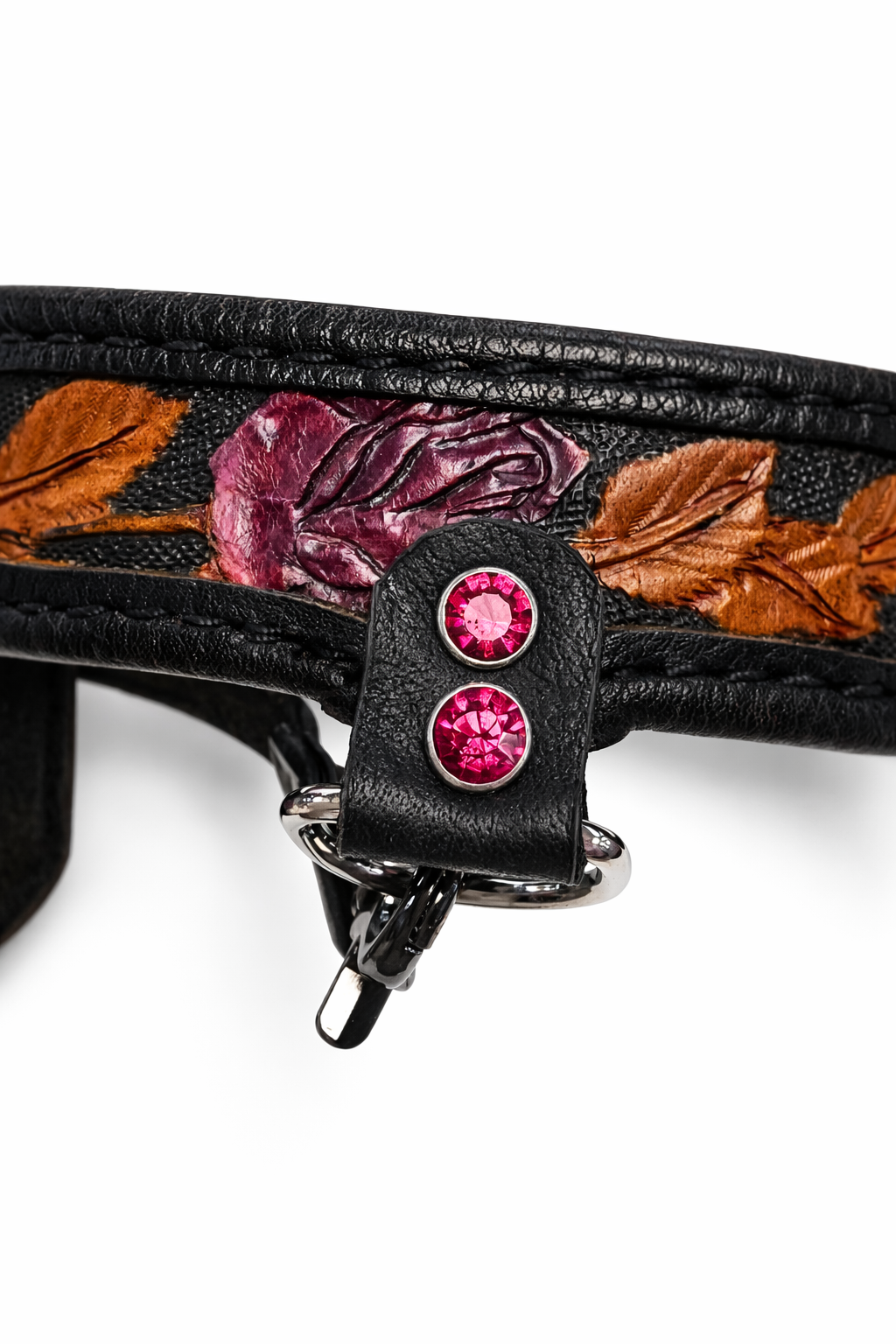 Lisa's Custom Leather - Western Collar, Cuffs, & Leash Set